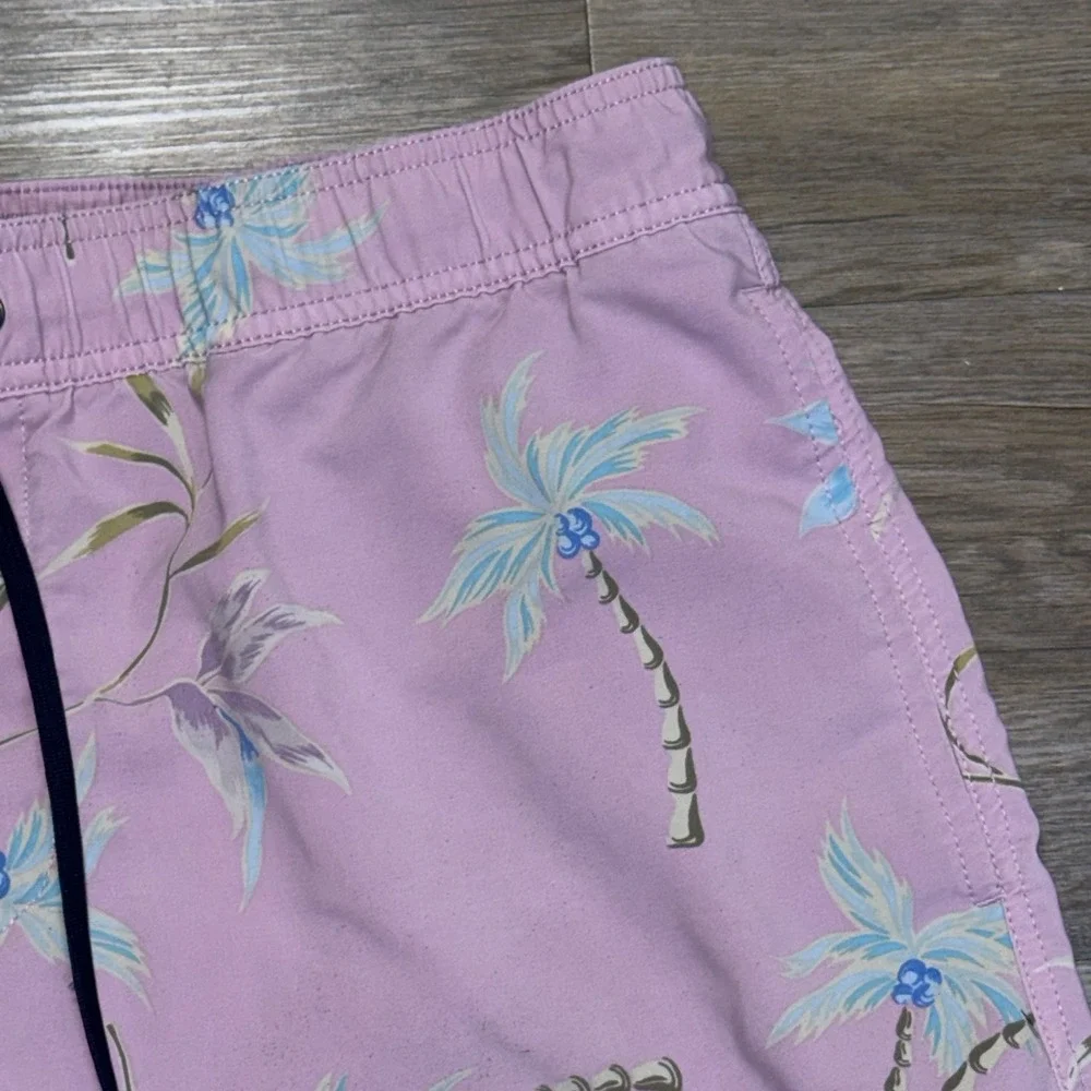Billabong Sundays Layback Swim Trunks Mens XL All-Over Tropical Palm Tree Print